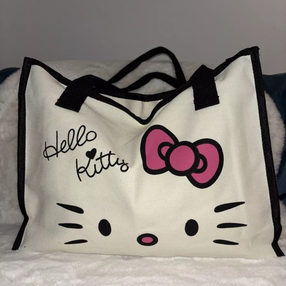 Tiktok viral New Hello Kitty canvas tote bag - Picture 4 of 6